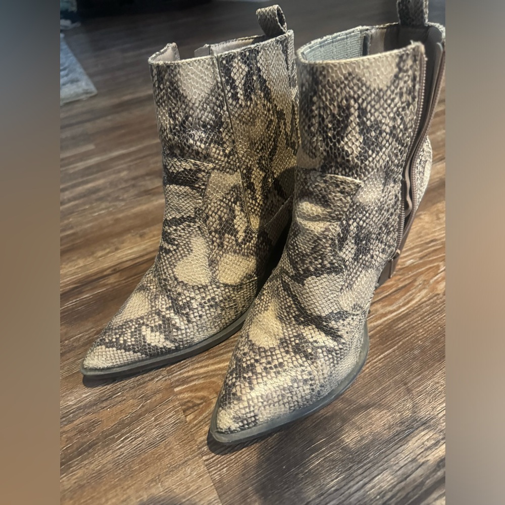 Snake skin Booties